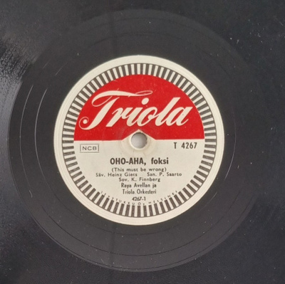 Savikiekko 1956 Raya Avellan (Harmony Sisters) Triola T 4267
