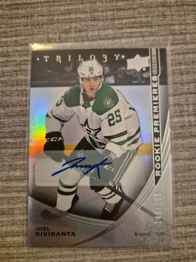 Joel Kiviranta - Trilogy 2020-21 - Silver Foil Auto