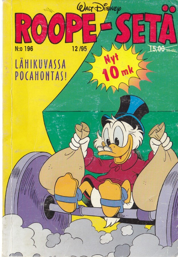 Roope-Setä N:o 196 (12/1995) Lähikuvassa Pocahontas!