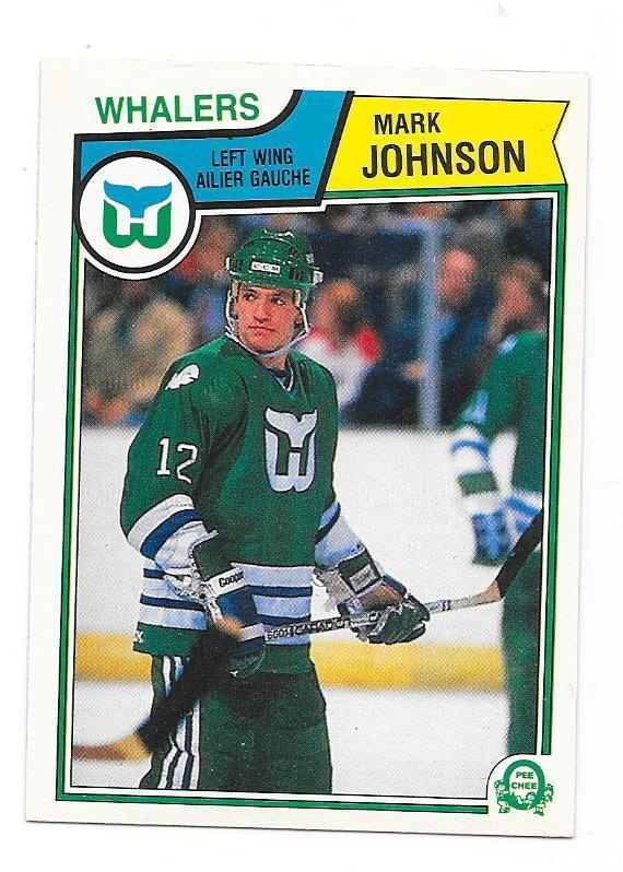 1983-84 OPC #140 Mark Johnson Hartford Whalers