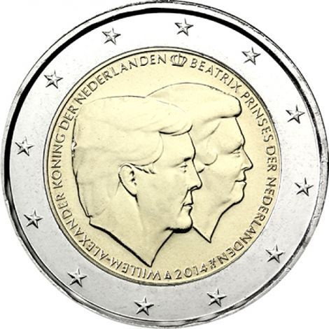 Alankomaat 2014 2 € Kaksoismuotokuva UNC
