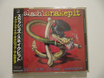 Slash's Snakepit It's Five O' Clock Somewhere Japani CD OBI
