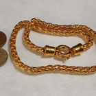 Upea 21k kullattu Kanadalainen kaulakoru Gold plated - pikkukuva 5