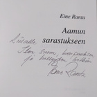 Eine Ranta : Aamun sarastukseen (signeerattu, tekijän omi... - pikkukuva 3