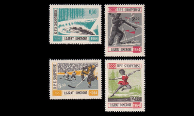Albania 793-6 ** Talviolympialaiset Innsbruck (1963)