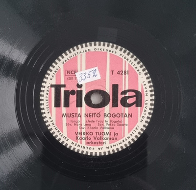 Savikiekko 1957 - Veikko Tuomi - Triola T 4281