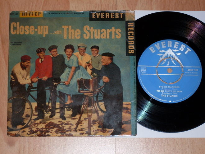 7"  The STUARTS - Close Up ... With The - single folk VG++