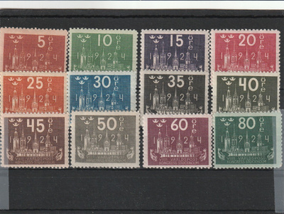 RUOTSI 1924 - Fa 196/207*
