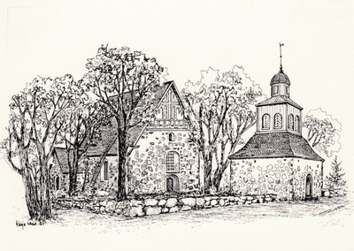 KIRKKOKORTTI - SIPOON VANHA KIRKKO - 2