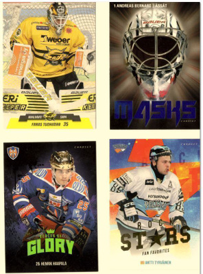 CARDSET 2017-18 kortteja 0,10e/kpl+erikoiskortteja