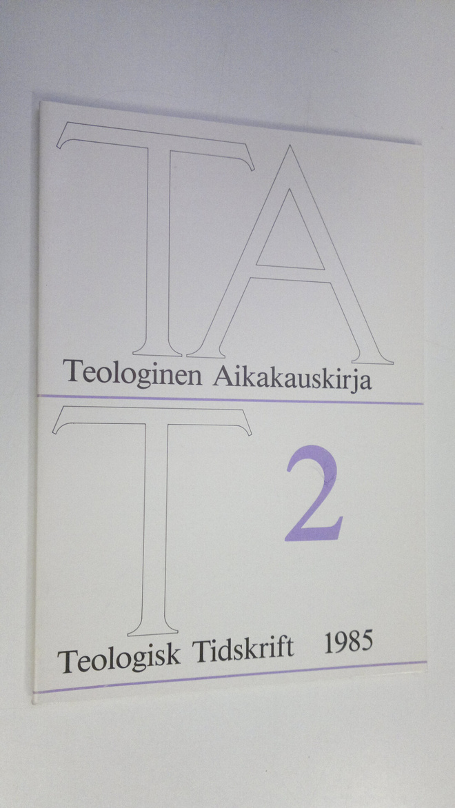 Teologinen aikakauskirja 2/1985
