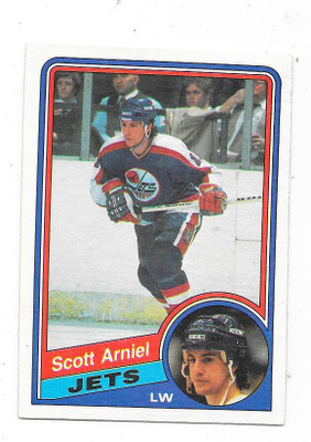1984-85 OPC #333 Scott Arniel , Winnipeg Jets