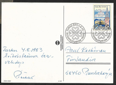 Turku - Sosiaaliturvan päivä 4.8.1983