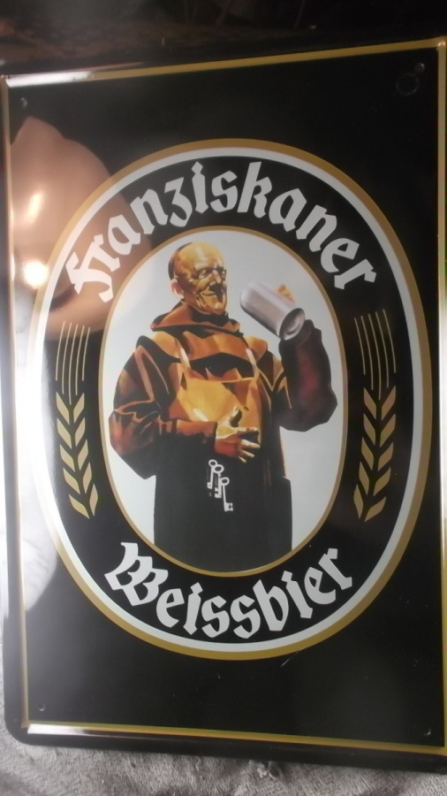 Peltikyltti olut. Franziskaner Weissbier