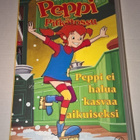 PEPPI PITKÄTOSSU PEPPI EI HALUA KASVAA AIKUISEKSI VHS - pikkukuva 1