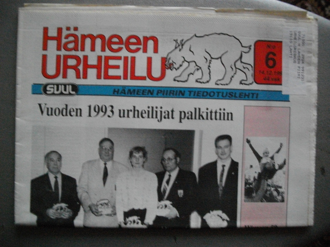 Hämeen Urheilu Nro 6/1993 (24.3)