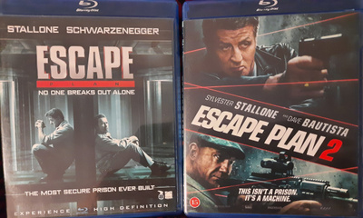 ESCAPE PLAN & ESCAPE PLAN 2 BLU-RAY