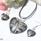 1456 .. Murano Lampwork Taidelasi .. Kaulakoru Ja Korvakorut - pikkukuva 4