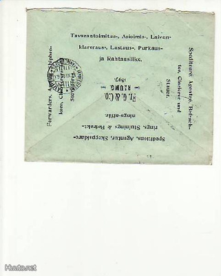 FIRMAKUORI RAUMA FR. GRUNDSTRÖM PV-LEIMA R-P
