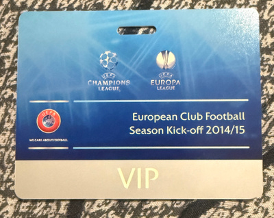 UEFA EUROPEAN CLUB FOOTBALL SEASON KICK-OFF 2013/14 BADGE