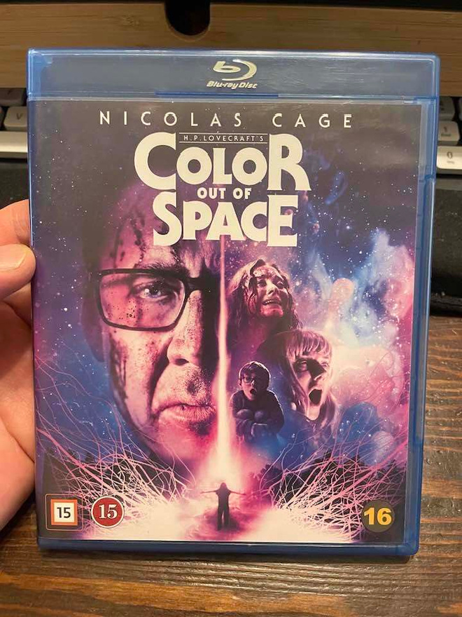 Color out of space (bluray, nordic, 2019, Nicolas Cage)