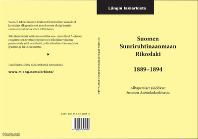 Suomen Suuriruhtinaanmaan Rikoslaki *ei PK*