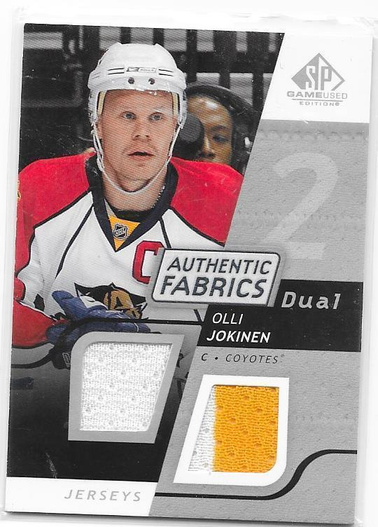 2008-09 SP Authentic Fabrics #AF-OJ Olli Jokinen Paita