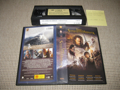 Taru Sormusten Herrasta -Kuninkaan Paluu-VHS (Peter Jackson)