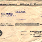 POSTILÄHETYS KAUKOPUHELU/ SÄHKÖSANOMA+KUITTI helsinki - pikkukuva 2