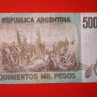ARGENTINA 500 000 PESOS 1980-83 P-309 (K15-S94) - pikkukuva 2