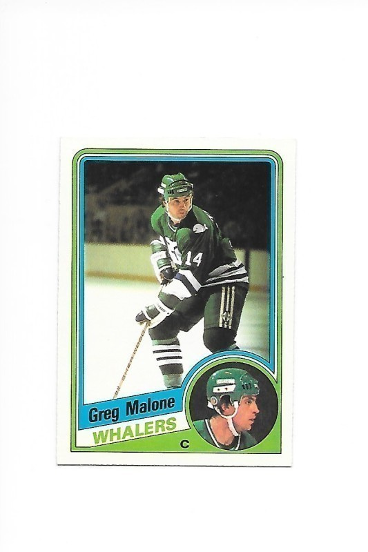 1984-85 OPC #74 Greg Malone Hartford Whalers