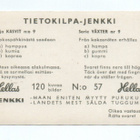 Purkkakuva Hellas TIETOKILPA-JENKKI n:o 57 Kasvit. - pikkukuva 2