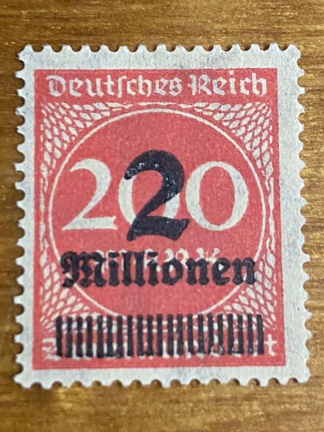 SAKSA REICH 1923 INFLAATIO MERKKI Mi309**