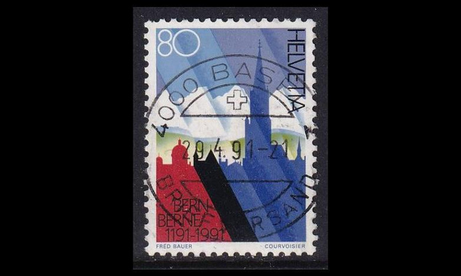 Sveitsi 1443 o Bern 800v loisto (1991)