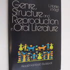 Genre, structure and reproduction in oral literature - pikkukuva 1
