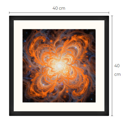 Uusi uniikki Galaxi avaruus art print taulu 40 cm x 40 cm