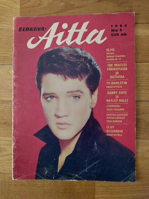 Elokuva-Aitta no 9 1964 Elvis kansi+Beatles,kotim beat bänd
