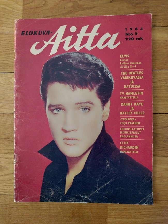 Elokuva-Aitta no 9 1964 Elvis kansi+Beatles,kotim beat bänd