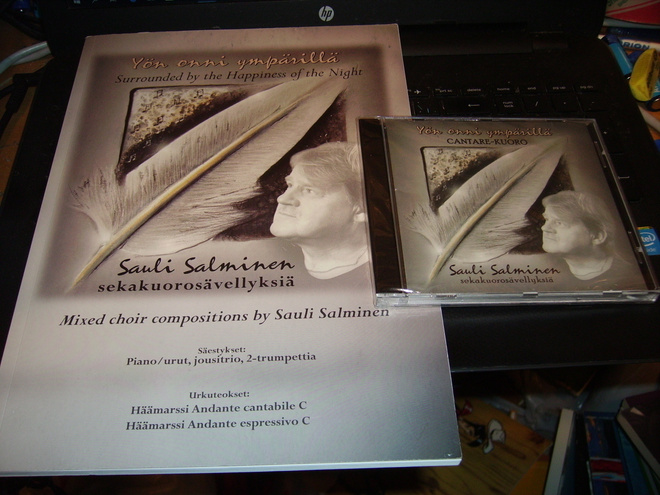 Nuottikirja + CD : Sauli Salminen : Yön onni ympärillä