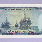 Vietnam 5000 Dong v.1987 UNC P-104 (harvinaisempi) - pikkukuva 2
