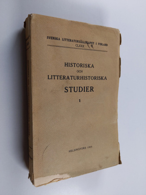 C. von Bonsdorff : Historiska och litteraturhistoriska st...