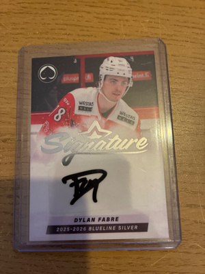 Dylan Fabre ässät , blueline silver signature
