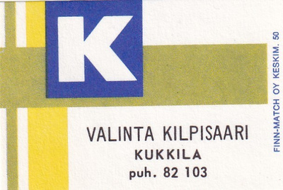 Kukkila. Valinta Kilpisaari,  Kesko    4/16