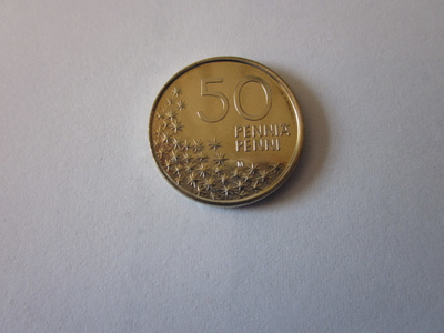 50 penniä, UNC, v. 1995