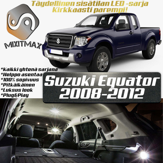 Suzuki Equator Sisätilan LED-sarja 8-osainen