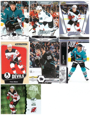 7 x TIMO MEIER Sharks, Devils