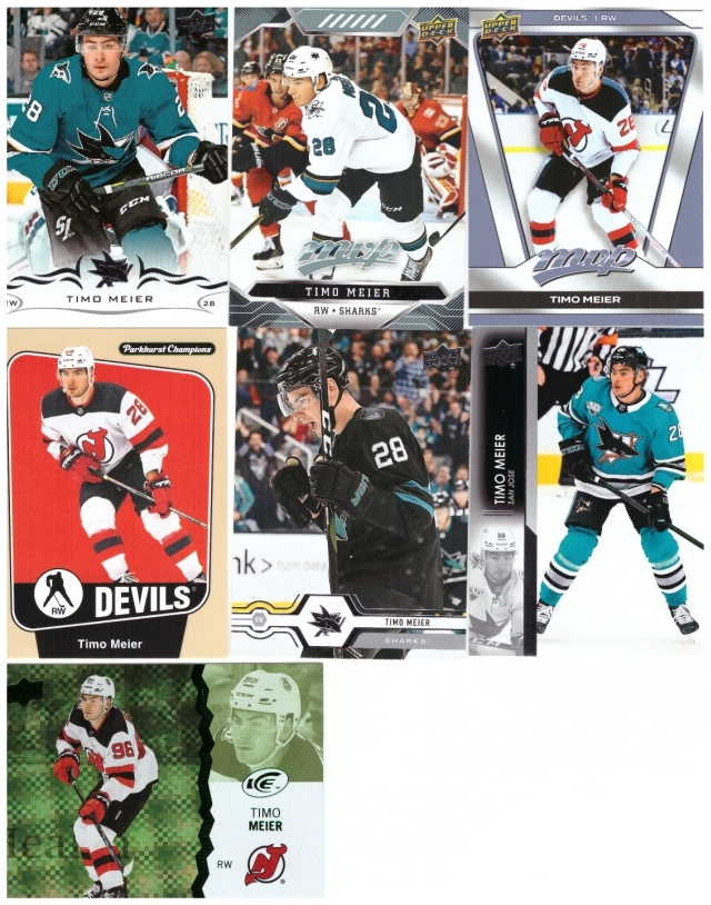 7 x TIMO MEIER Sharks, Devils