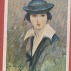 Naisella sininen hattu - pikkukuva 1