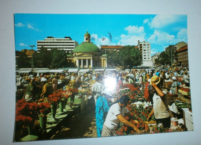 Turku, Kauppatori, vanh. väripk, p. 1982