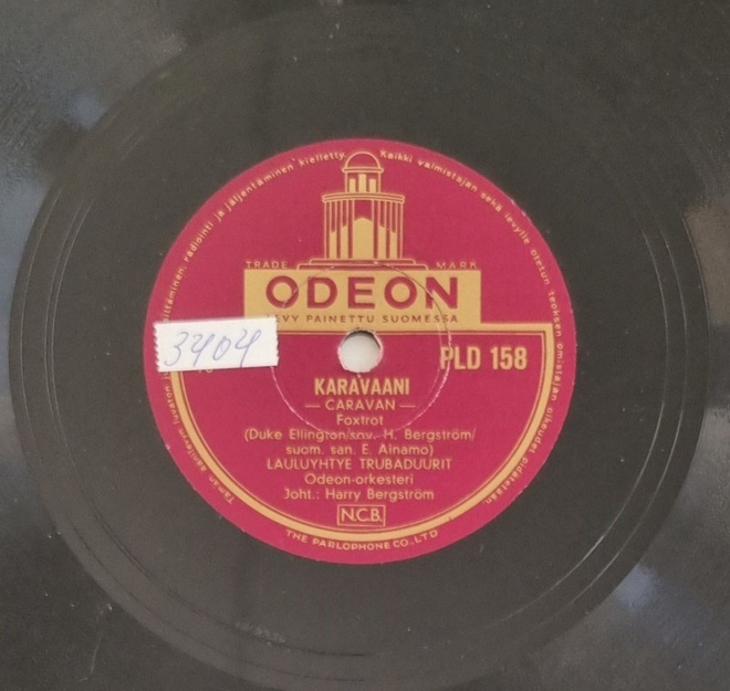 Savikiekko 1956 - Lauluyhtye Trubaduurit - Odeon PLD 158